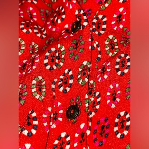 Maeve Anthropologie Women Daisy Floral Midi Shirtdress 12P‎  Cottagecore - Picture 4 of 8